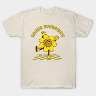 Groovy Throwback: Going Bananas Retro Design T-Shirt